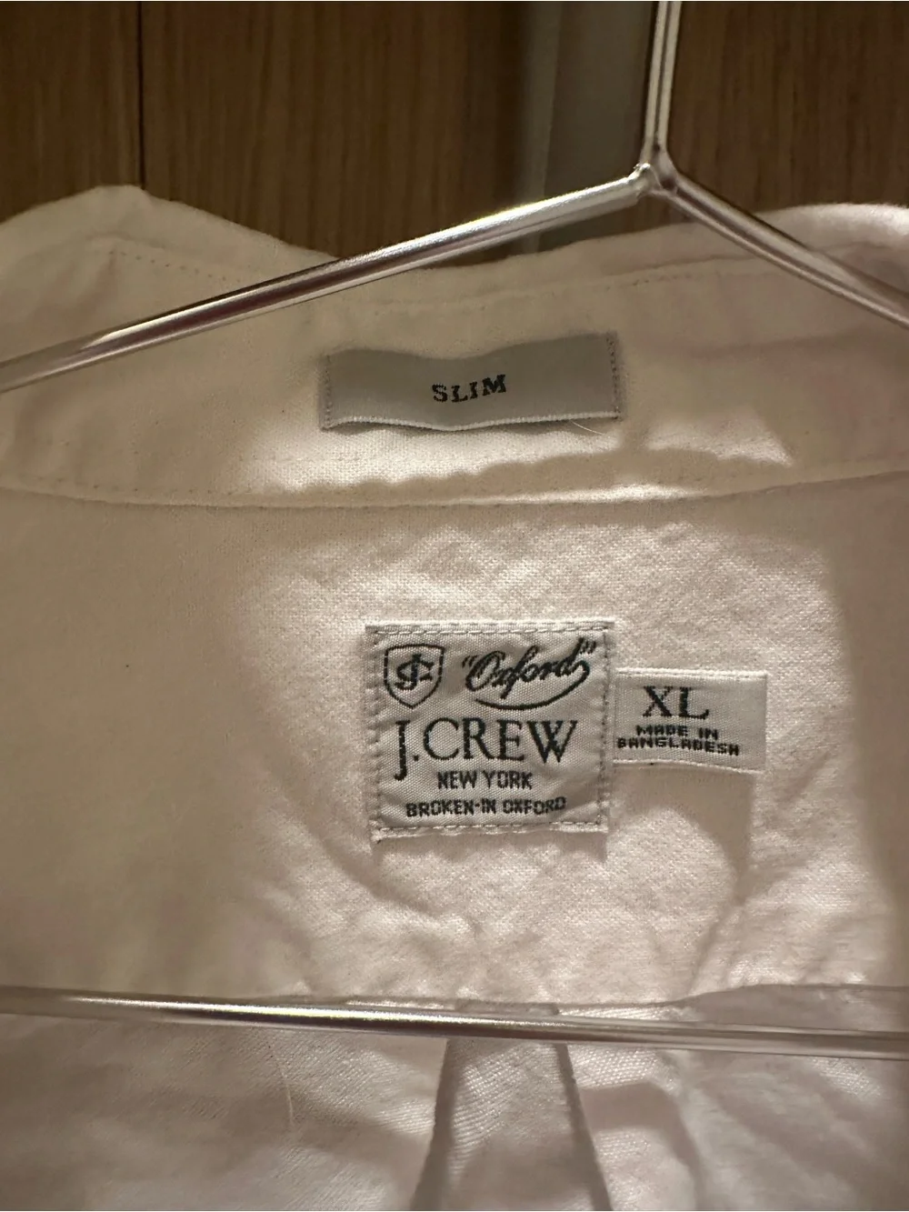 J. Crew White Casual Button-Down Shirt